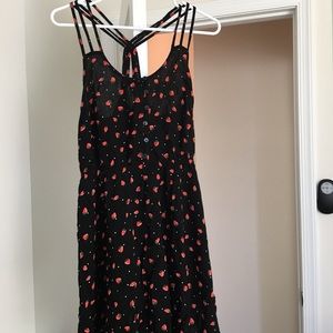 Cute strawberry print dress